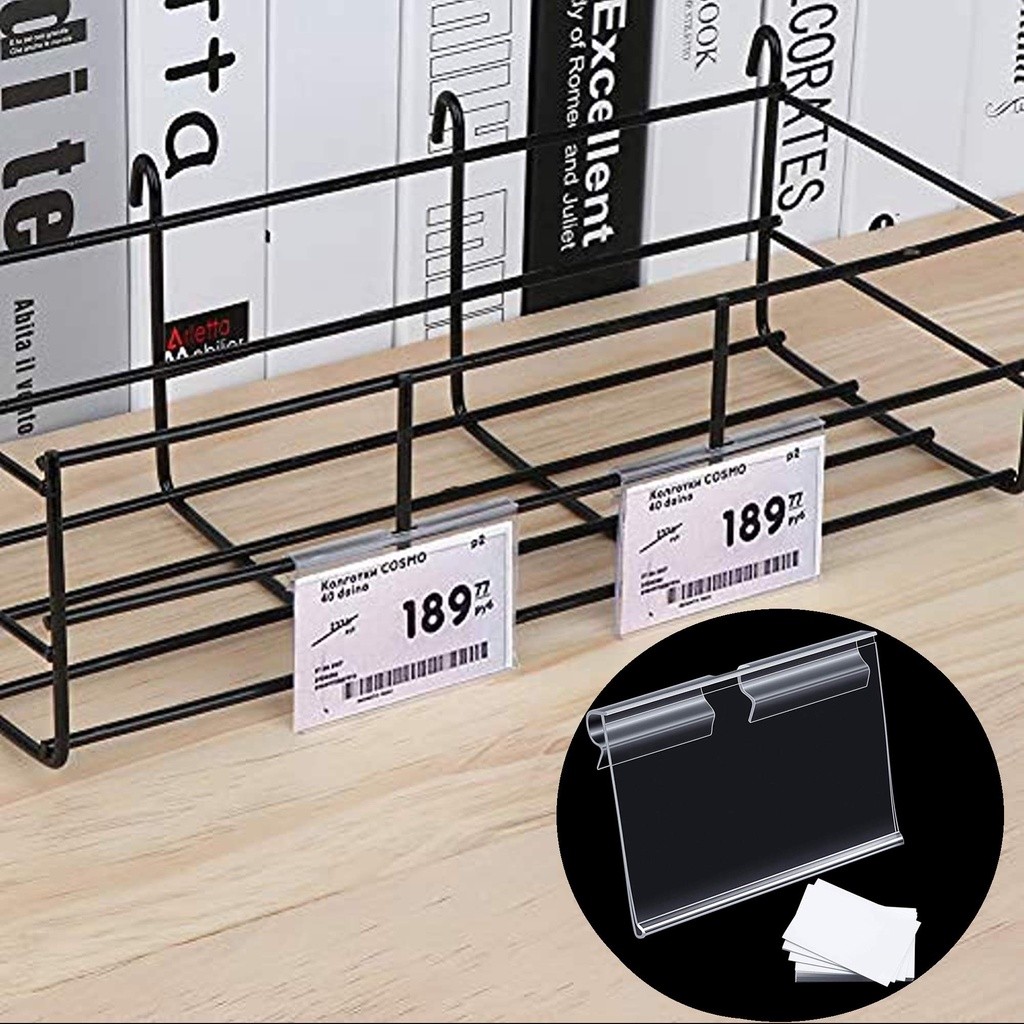 

JH8 Isi 50 Price Tag Holder Price Rail/Label Harga Type Jepit/Tempat Harga Rak Minimarket Label
