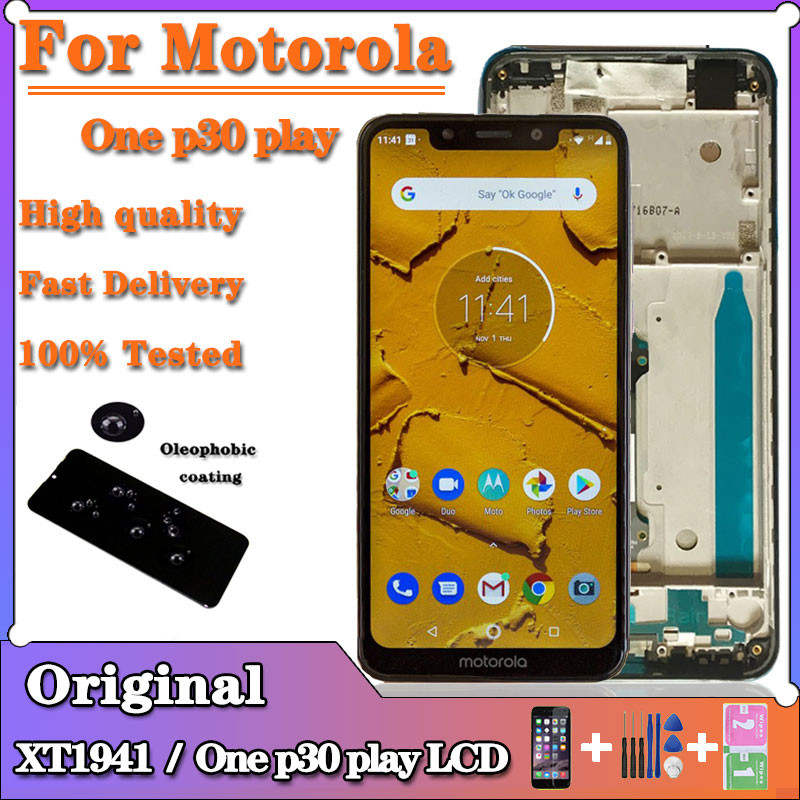 5.9"LCD For Motorola Moto One P30 Play LCD XT1941-1 XT1941-3 XT1941-4 XT1941-5 Touch Screen Assembly