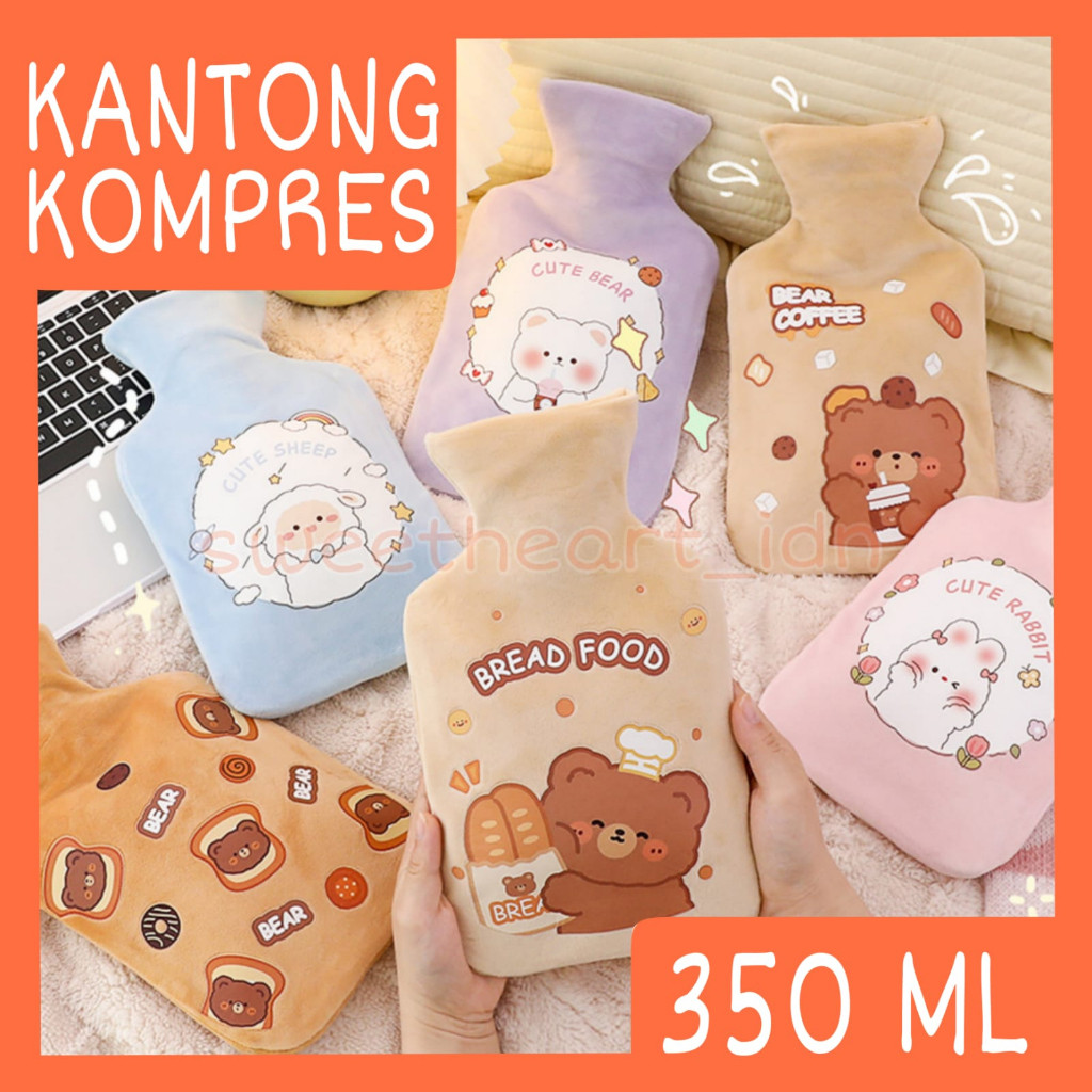 Premium Kantong Kompres Air Panas Pereda Nyeri Perut / Kompres Air Panas / Kantong Kompres Air Panas