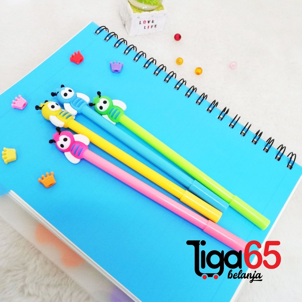 

Bolpen Gel Fancy / Pulpen Karakter 3D 0.5 / Pulpen Warna Hitam / Gel Pen 0602 (PCS)