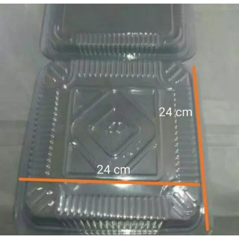 MIKA KOTAK JUMBO TX 1 KUE BOLU / MIKA PLASTIK KUE BOLU KOTAK ISI 50 PCS