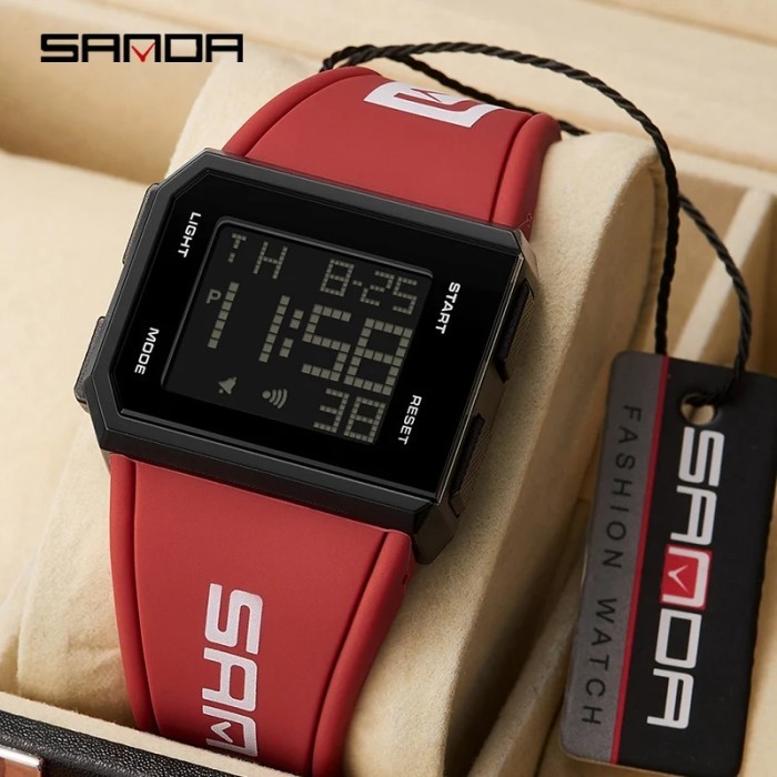 SANDA Brand Men's Digital Watch Chronograph Sport Electronic Bracelet