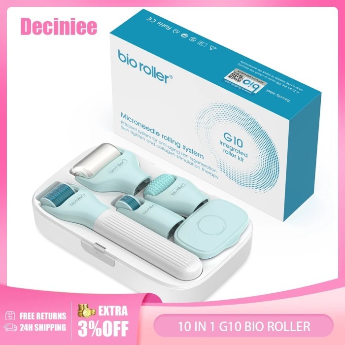 G10 Bio Roller 10In1 Multifunction Roller Kit Face Massager Derma