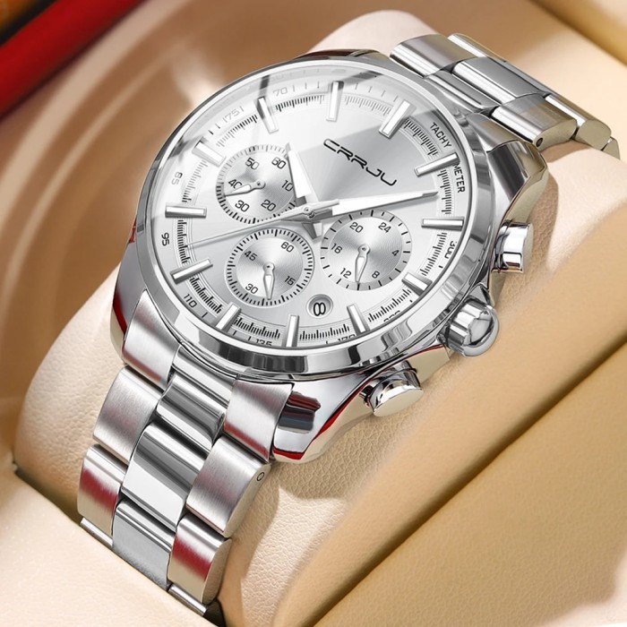 AAAAA+ CRRJU Men's Multifunctional Chronograph