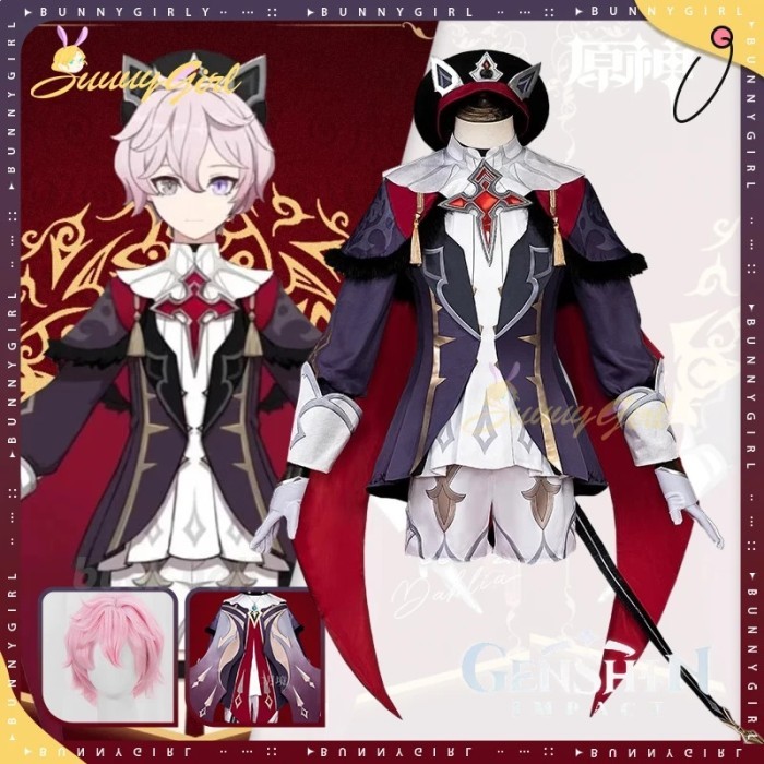 Genshin Dahlia Cosplay Costume Game Genshin Impact Cosplay Costume