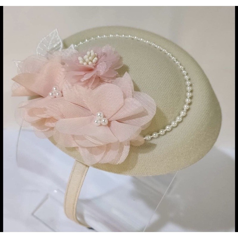 topi michiko/ bando topi/ bandana bayi/ topi anak/ topi bunga/ f hat