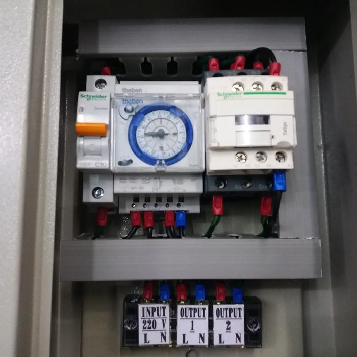 Top Panel Timer Kontaktor/Panel Otomatis Lampu Pju -