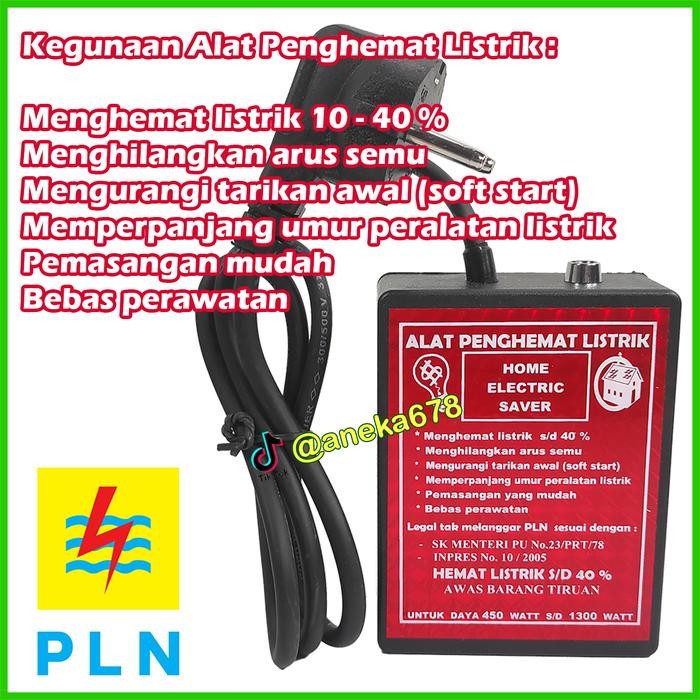Top Alat Penghemat Listrik Home Electric Saver Rumah Power Plus Enter Watt 450 900 1300 2200 4400