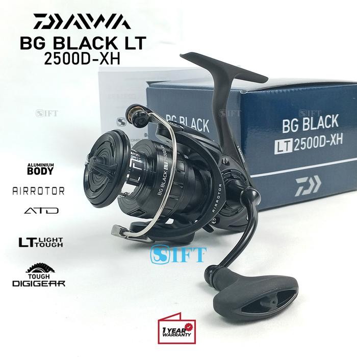 Reel Daiwa Bg Black Lt Metal Body 2500 S/D 14000 Laut [21] Resmi