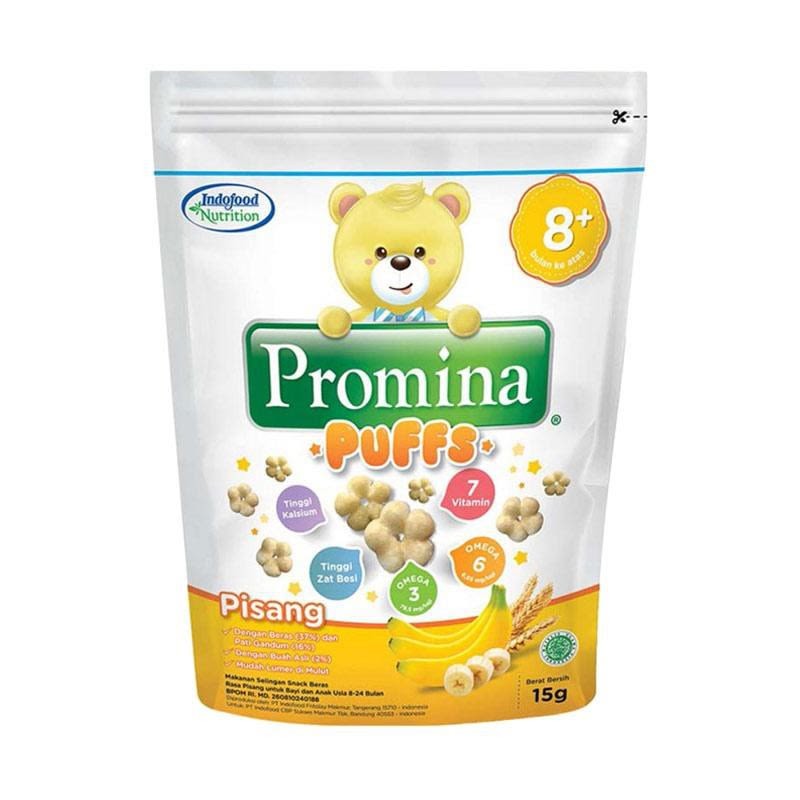 

PROMINA PUFFS PISANG 15 G - RAJA SUSU