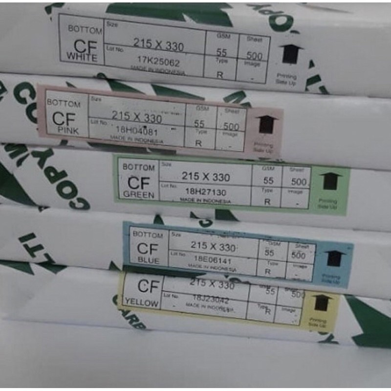 

Kertas NCR/ Nota merk enstar isi lembar ukuran 44x100 cm