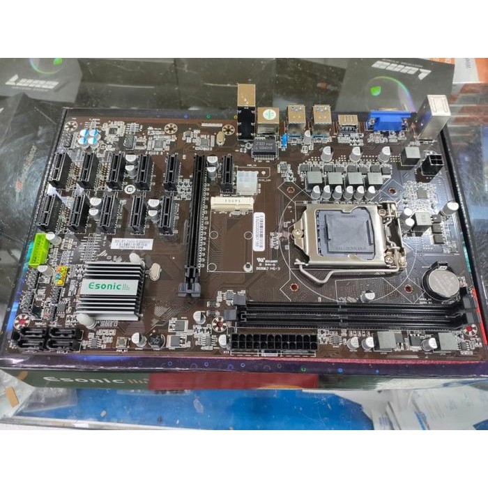 MOTHERBOARD ESONIC B250 GLADIATOR MINING 12 SLOT TERMURAH