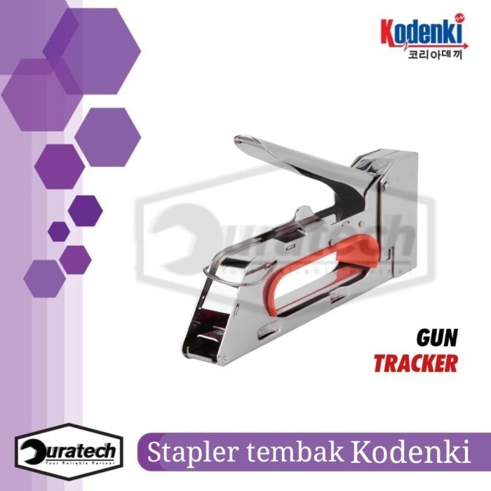 

Kodenki Stapler Staples Gun Manual Tangan R23 Jok Motor Mebel Bingkai Furniture Pintu Kayu Papan -