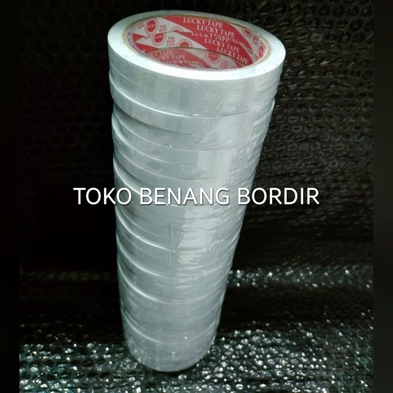 

Double Tape 10MM x 14M Lucky 1 slop isi 30