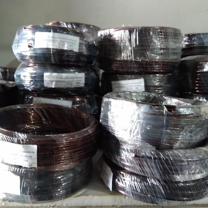 PREMIUM Kawat bonsai maroon ukuran 1~ 6 mm 500 gram kawat bonsai aluminium