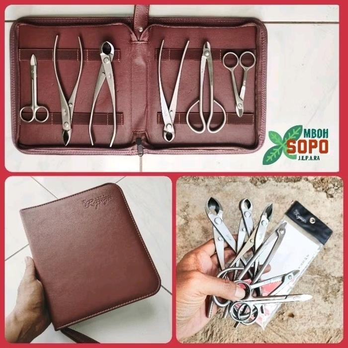 PREMIUM Satu Set Alat Bonsai Ryuga Stenlis, Untuk Bonsai Small dan Mame