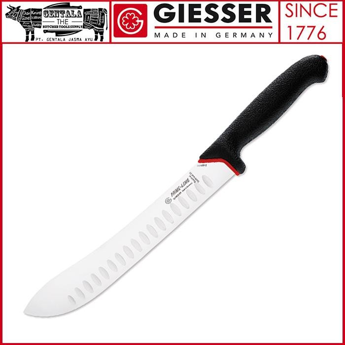 PREMIUM Pisau Giesser Primeline, Bullnose 24cm Pisau Daging dan Sembelih Fluted Blade