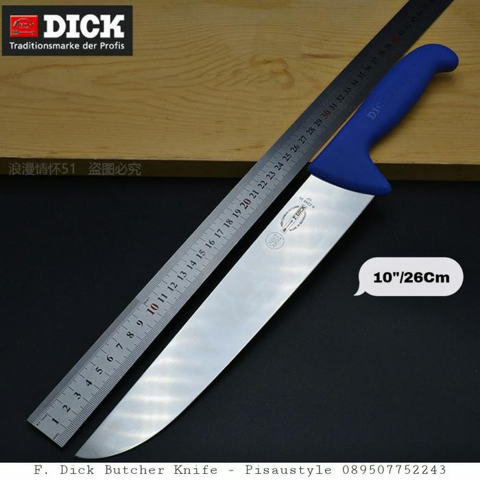 PREMIUM F. Dick Butcher Knife Pisau Sembelih 10"/26Cm Pisau Jagal Profesional