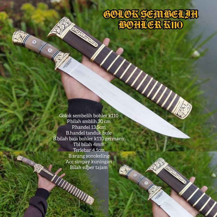 PREMIUM PISAU GOLOK SEMBELIH BOHLER K110 30CM