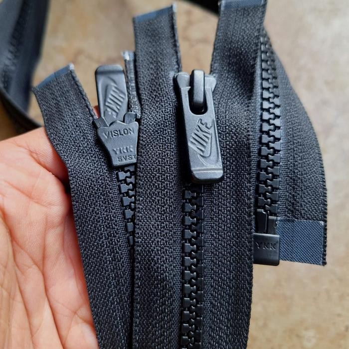 PREMIUM Resleting Jaket Vislon Jersey TrackTop Running YKK NIKE Not Adidas