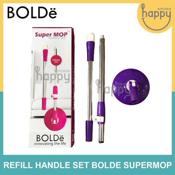 Refill Handle Set Bolde Super Mop Tongkat Pel Gagang Pel Bolde Super Mop