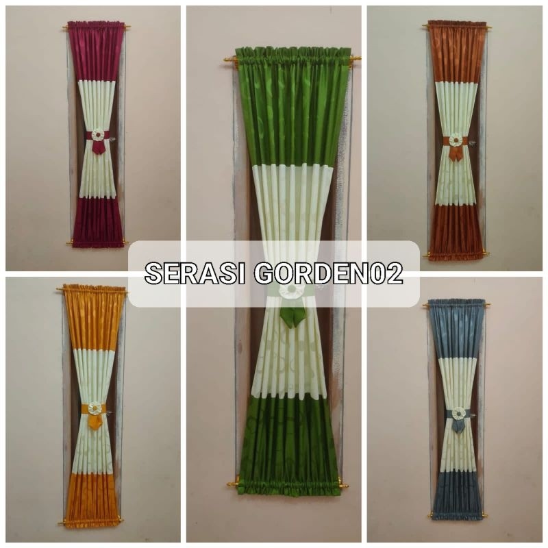 KirimLgSg-gorden/gorden/horden/hordeng/ikat vita tengah kupu bahan tebal jendela kaca minimalis unik
