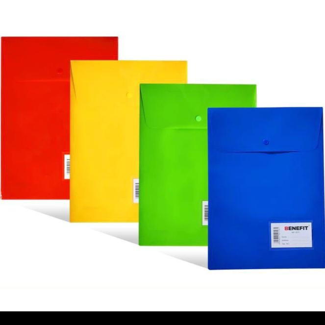 PREMIUM MAP KANCING PLASTIK FOLIO F4 KANCING ATAS WARNA WARNI TEBAL BAGUS