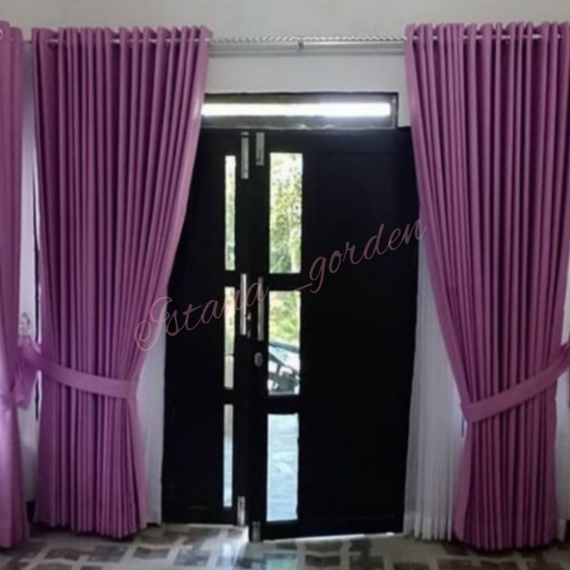 KirimLgSg-Gorden Polos L. 280 T. 260 cm. Gorden Jendela Pintu Rumah Ukuran Besar Atau Ukuran Lebar -