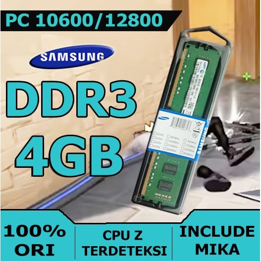 [Expert] RAM PC 4gb - DDR3 - 2rx8 - PC3 - 12800U - MERK SAMSUNG
