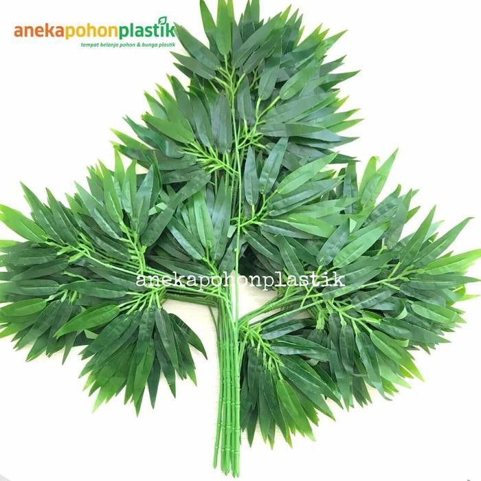[ REDY ] Daun Bambu Plastik / Daun Bambu Hijau Plastik / Daun Bambu Artificial
