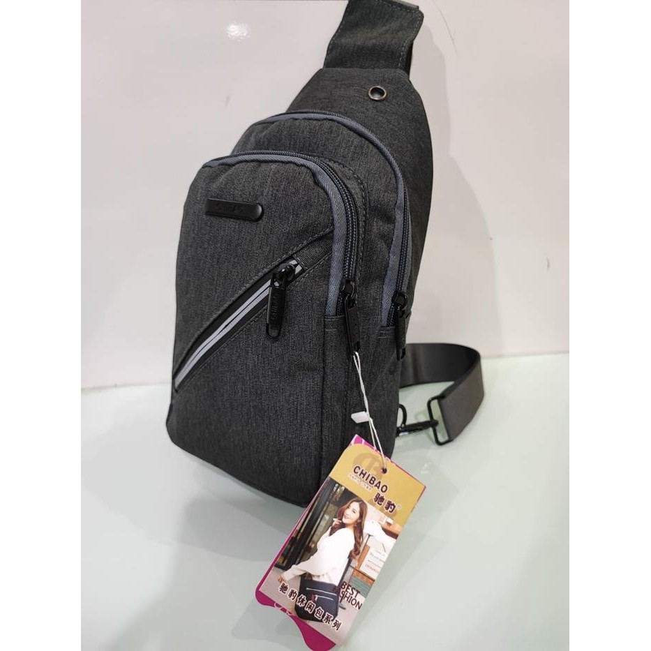 Tas Waistbag Cowok Chibao Cb L009 Kanvas Pria Cowo Slingbag