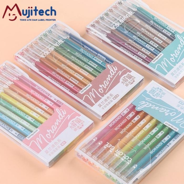 

Ready JT LANGUO MORANDI REAL COLORS GEL PEN SET 9 WARNA