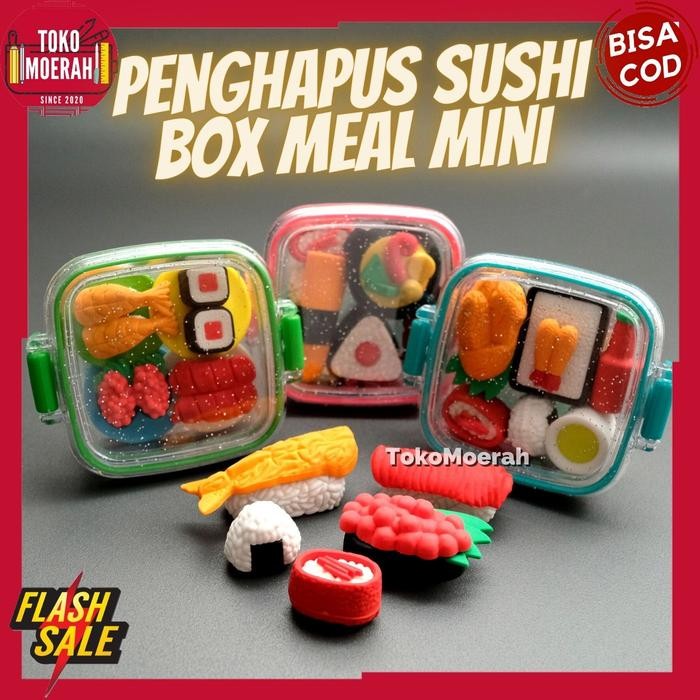 

Ready JT PENGHAPUS LUCU PENGHAPUS SUSHI BOX MEAL MINI UNIK ERASER HAPUSAN MURAH