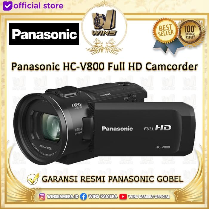 Panasonic V800 Full HD Camcorder Leica Dicomar Lens 24x Zoom