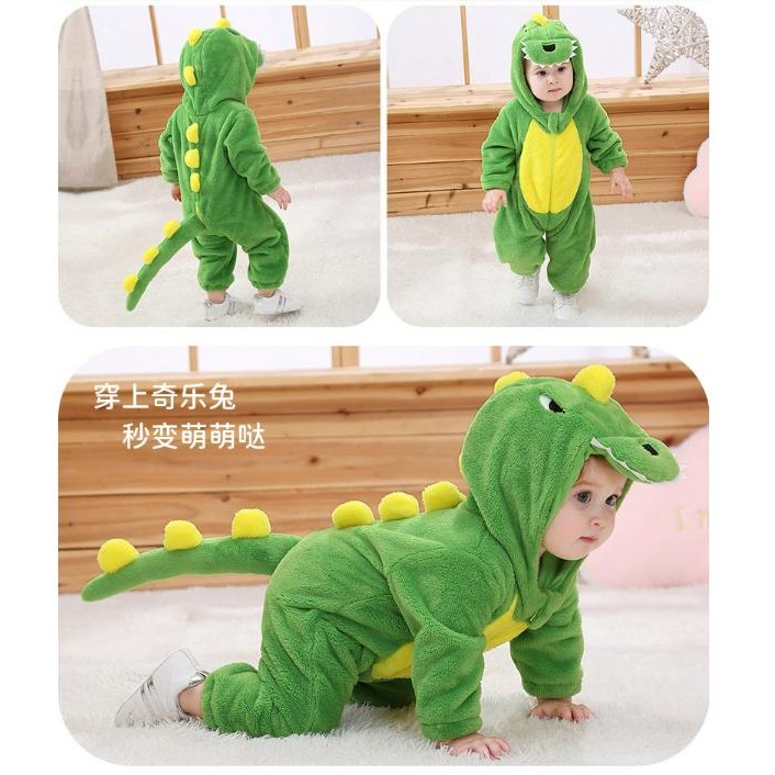Baju Kostum Dinosaur Dino Karakter Anak Bayi Hewan Animal Onesie