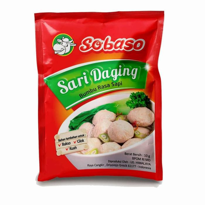 

Terlaris- 1 Pack Sari Daging Beef Fowder Sobaso 10Gr