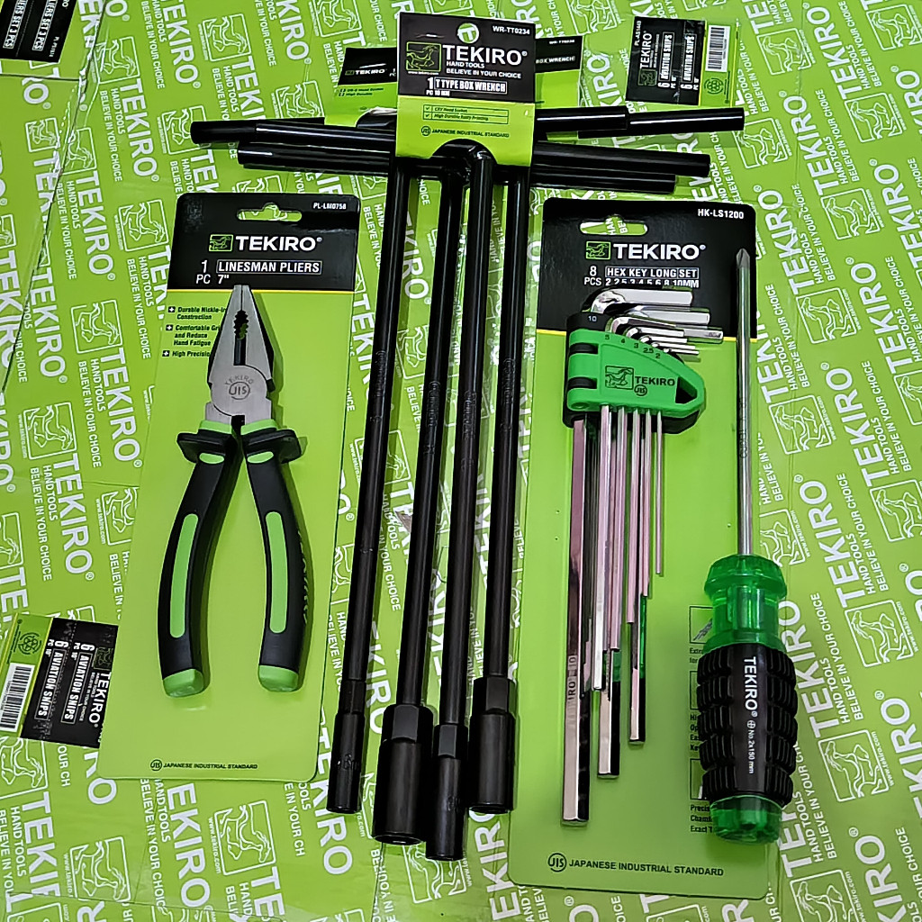 Promo TEKIRO Paket Lengkap / Alat Kunci Motor / Tekiro Kunci Pas Set / Kunci T+Tang+Kunci L+Obeng