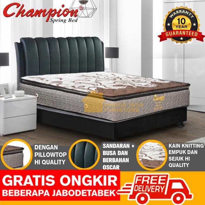 Set Komplit Fullset Springbed Kasur Matrass Symbol Pillowtop 180