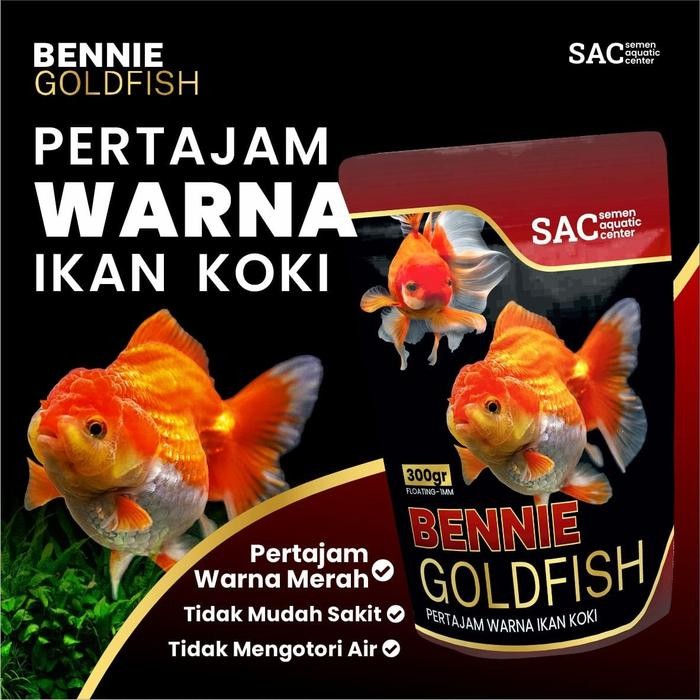 Pawretty- PELET IKAN KOKI UNTUK PERTAJAM WARNA PREMIUM PAKAN IKAN KOKI BENNIE