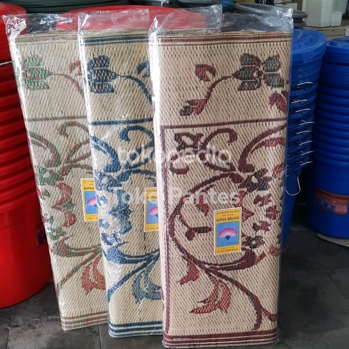 Tikar KIPAS BRAND by SWAN Plastik Rotan Lipat Karpet Hajatan (ASLI)