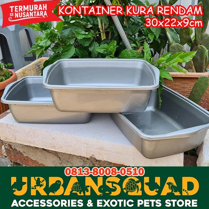 Meowz- KONTAINER 30x22x9CM KANDANG / RENDAM KURA TORTO SULCATA PARDALIS ALDA
