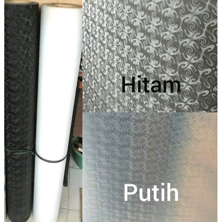 Meowz- Fiber Pagar Batik Hitam / Fiber Pagar Plastik Motif Batik