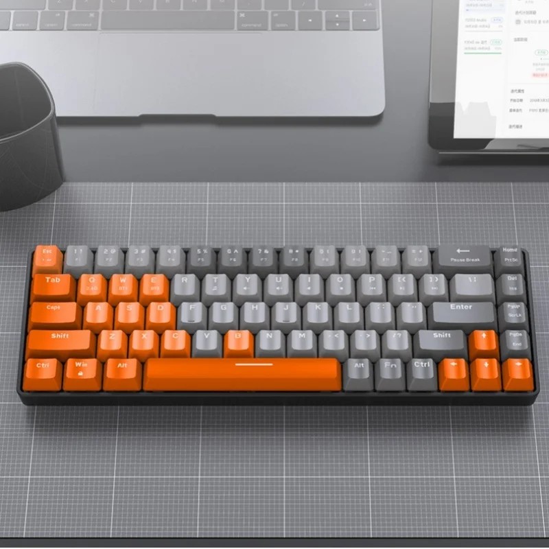 Ziyoulang K68 68 Keys Bluetooth Wireless Dual-Mode Mechanical Keyboard Customized Color Matching