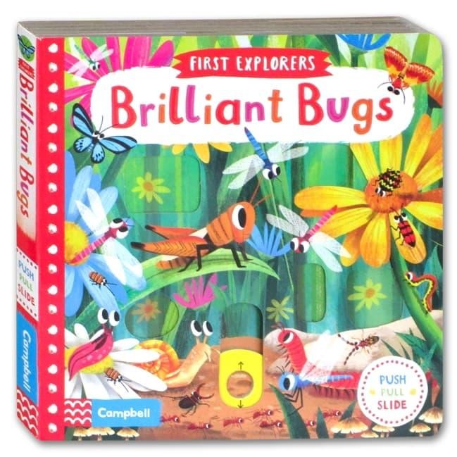Push Pull Slide Book "Brilliant Bugs"