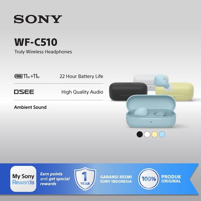 SONY WF-C510 Truly Wireless Earbuds / WFC510 / WF C510