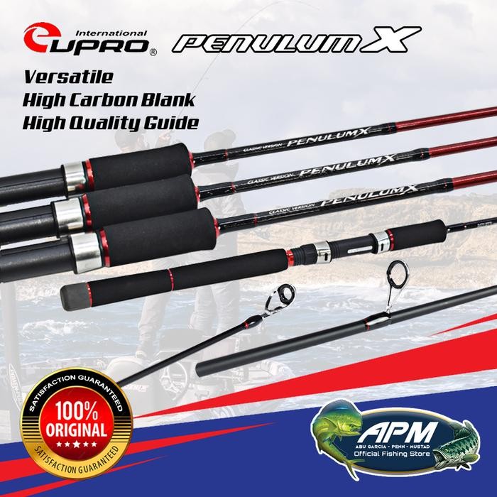 EUPRO Joran Pancing Spinning PENULUM X 168cm - 198cm Carbon Untuk Kolam Galatama dan Casting