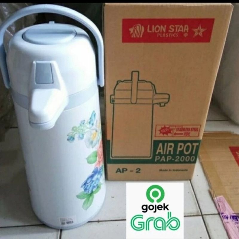 Termos Air Panas Pompa Lion Star 2 Liter/termos Air Panas Pencet Lion Star 2 Liter/Thermos Air Panas
