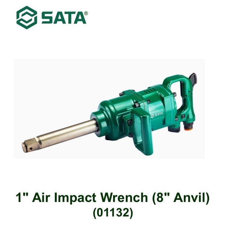 SATA 01132 Mesin Buka Baut Angin 1 Inch Air Impact Wrench (8 Inch Anvil)