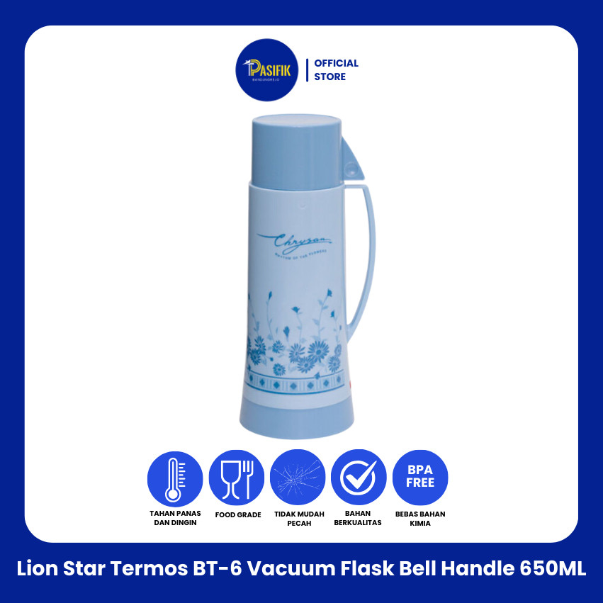 Lion Star Vacuum Flask Bell Handle 650ML BT-6 / Termos Air Panas Lion Star