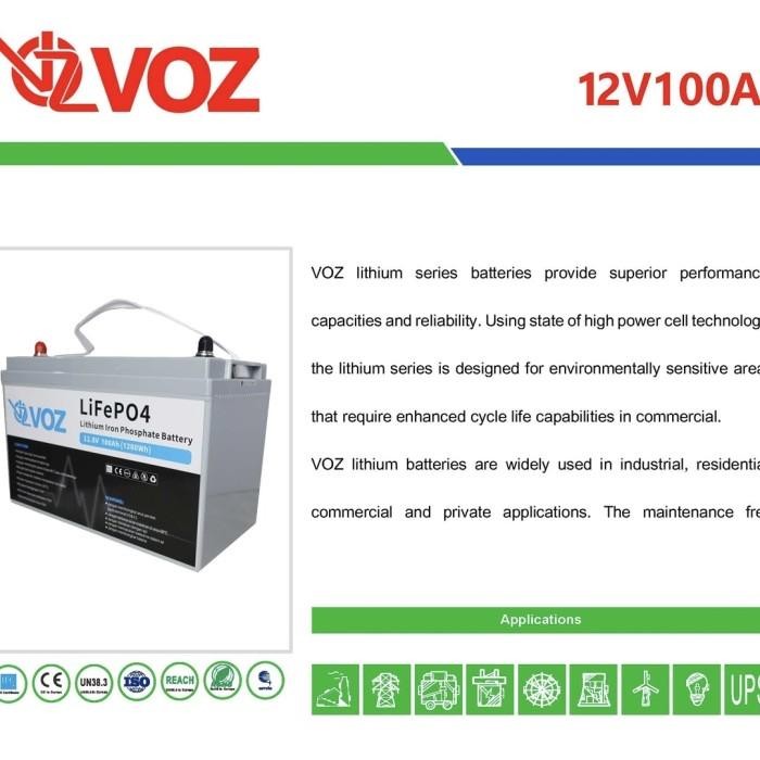 AKI LITHIUM VOZ BATTERY LITHIUM LIFEPO4 12,8V 100AH 12,8V 100AH VOZ